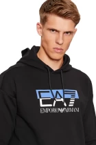Худі чоловіче EA7 Emporio Armani Sweatshirt чорного кольору