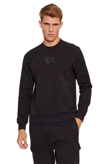 Світшот чоловічий EA7 Emporio Armani Sweatshirt чорного кольору