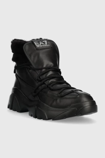 Черевики жіночі EA7 Emporio Armani Boot чорного кольору