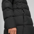 Пальто пуховое женское Puma Long Hooded Down Coat черного цвета