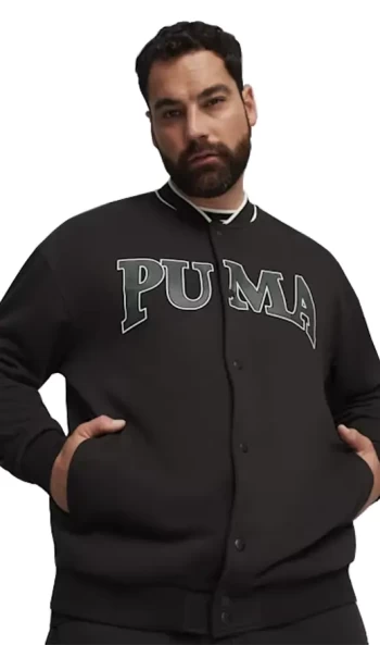 Бомбер чоловічій Puma SQUAD Track Jacket чорного кольору