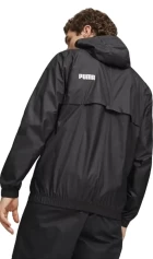 Куртка спортивна чоловіча Puma ESS Solid Windbreaker чорного кольору