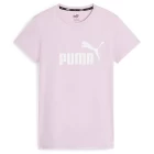 Футболка женская Puma ESS Logo Tee светло-розового цвета
