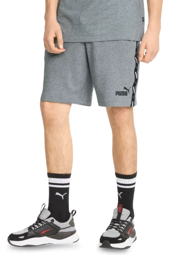 Спортивні шорти чоловічі Puma ESS+ Tape Shorts сірого кольору