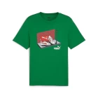 Футболка мужская Puma GRAPHICS Sneaker Box Tee зеленого цвета