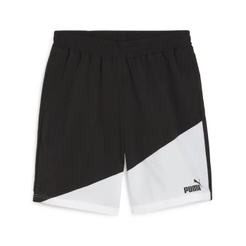 Спортивні шорти чоловічі PUMA POWER Colorblock Shorts чорно-білого кольору