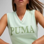 Майка женская Puma SQUAD Vest TR фисташкового цвета