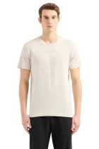 Футболка мужская EA7 Emporio Armani T-SHIRT молочного цвета 3DPT39 PJTJZ 1946