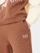 Спортивные штаны женские EA7 Emporio Armani TROUSER молочно-коричневого цвета