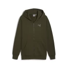 Толстовка мужская Puma BETTER ESSENTIALS FZ Hoodie Dark Olive темно-оливкового цвета