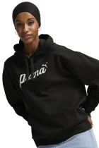 Худі жіноче Puma ESS+ Script Hoodie FL чорного кольору