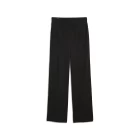 Женские штаны ESS ELEVATED Ribbed Straight Pants черного цвета