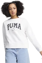 Свитшот женский Puma Squad Crew FL белого цвета