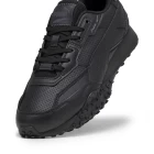 Кроссовки мужские PUMA Blktop Rider Leather Black-Shadow Gray черного цвета