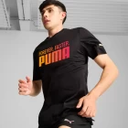 Футболка мужская Puma RUN FAV FOREVER FASTER TEE M черного цвета