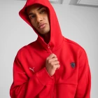 Кофта спортивная Puma Ferrari Style Sweat Jacket Unisex красного цвета