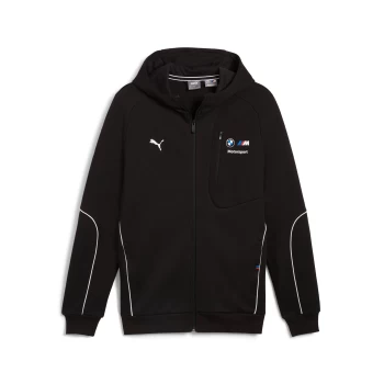 Кофта спортивна Puma BMW MMS HOODED SWEAT JKT Unisex чорного кольору