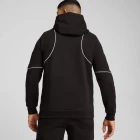 Кофта спортивна Puma BMW MMS HOODED SWEAT JKT Unisex чорного кольору