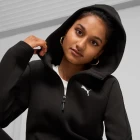 Толстовка жіноча Puma EVOSTRIPE Full-Zip Hoodie чорного кольору