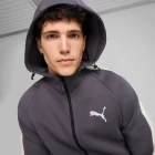 Кофта спортивная мужская Puma EVOSTRIPE Full-Zip Hoodie фиолетового цвета