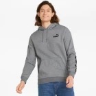 Худи мужские Puma ESS+ Tape Hoodie серого цвета 84904003