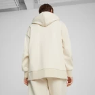 Худи женское Puma CLASSICS Oversized Hoodie белого цвета