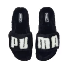 Шлепанцы женские Puma Leadcat 2.0 Fuzz Wns черного цвета