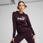 Худи женское Puma ESS Logo Hoodie FL фиолетового цвета