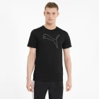 Футболка мужская Puma PERFORMANCE CAT TEE M черного цвета