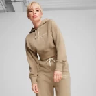 Худі жіноче Puma CLASSICS+ Relaxed Hoodie бежевого кольору