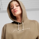 Худи женское Puma CLASSICS+ Relaxed Hoodie бежевого цвета