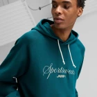 Худі чоловіче Puma CLASSICS+ Relaxed Hoodie Cold Green