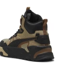 Кроссовки высокие мужские PUMA Trinity Mid Hybrid L Oak Branch-PUMA Black-Sand Dune-Haute Coffee