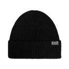 Шапка Emporio Armani EA7 Beanie Hat Unisex чорного кольору