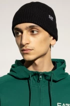 Шапка Emporio Armani EA7 Beanie Hat Unisex чорного кольору