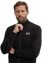 Спортивний костюм Emporio Armani EA7 Tracksuit на блискавці чоловічий чорного кольору