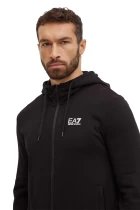 Спортивный костюм мужской Emporio Armani EA7 Tracksuit  на молнии мужской черного цвета