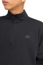 Реглан чоловічий New Balance Athletics Fleece 1/2 чорного кольору