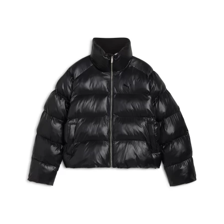 Куртка жіноча PUMA Shiny Puffer Jacket чорного кольору