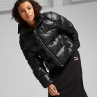 Куртка женская PUMA Shiny Puffer Jacket черного цвета