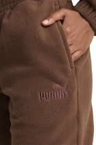 Штани флісові жіночі PUMA ESS ELEVATED Pants коричневого кольору