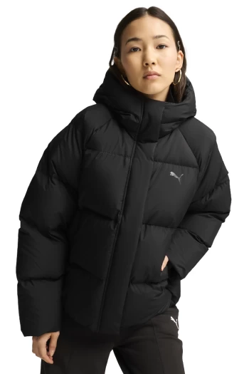 Куртка-пуховик жіноча PUMA Down Puffer Jacket чорного кольору