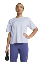 Футболка жіноча PUMA TAD ESSENTIAL RELAXED TEE Cool Weather бузкового кольору