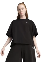 Футболка жіноча PUMA WARDROBE ESS Relaxed Tee чорного кольору