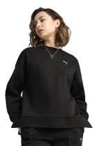 Світшот жіночий PUMA WARDROBE ESS Oversized Crew чорного кольору