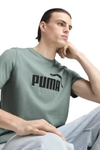 Футболка чоловіча PUMA ESS No. 1 Logo Tee Green Moon м'ятного кольору