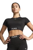 Футболка жіноча PUMA W PUMA STRONG TEE-SHORT чорного кольору