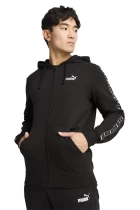 Худи мужское PUMA ESS TAPE Full-Zip Hoodie черного цвета