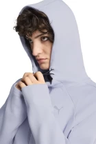 Худи женское PUMA EVOSTRIPE Full-Zip Hoodie Cool Weather сиреневого цвета