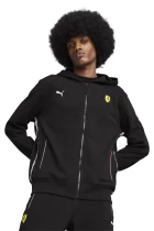 Олимпийка мужская PUMA Ferrari Race Sweatjacket черного цвета